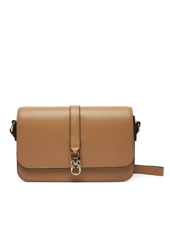 Снимка на Tommy Hilfiger Дамска чанта Th Libre Flap Crossover AW0AW17723 Кафяв