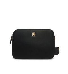 Снимка на Tommy Hilfiger Дамска чанта Th Logotape Camera Bag AW0AW17229 Черен