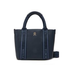 Снимка на Tommy Hilfiger Дамска чанта Th Logotape Mini Tote AW0AW17201 Тъмносин