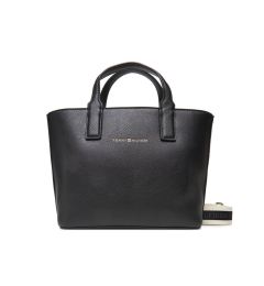 Снимка на Tommy Hilfiger Дамска чанта Th Logotape Mini Tote AW0AW17448 Черен
