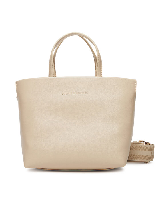 Снимка на Tommy Hilfiger Дамска чанта Th Logotape Mini Tote AW0AW17694 Бежов