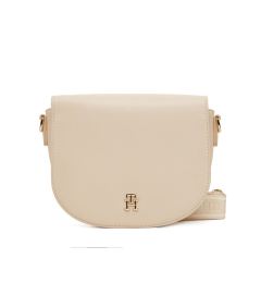 Снимка на Tommy Hilfiger Дамска чанта Th Logotape Saddle Bag AW0AW17184 Екрю