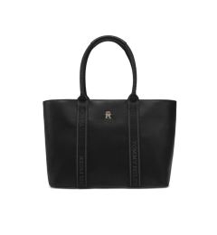 Снимка на Tommy Hilfiger Дамска чанта Th Logotape Tote AW0AW17198 Черен