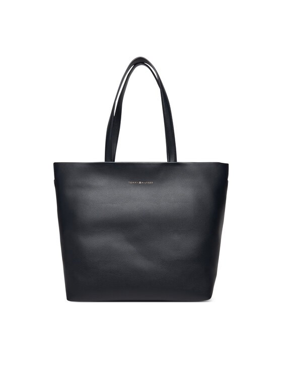 Снимка на Tommy Hilfiger Дамска чанта Th Logotape Tote AW0AW17693 Тъмносин