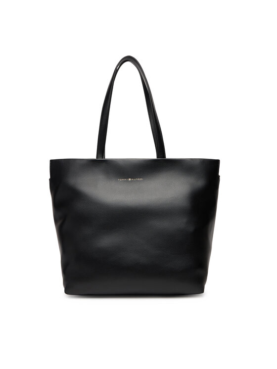 Снимка на Tommy Hilfiger Дамска чанта Th Logotape Tote AW0AW17693 Черен