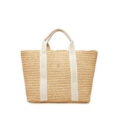 Снимка на Tommy Hilfiger Дамска чанта Th Spring Logo Tote AW0AW17196 Бежов