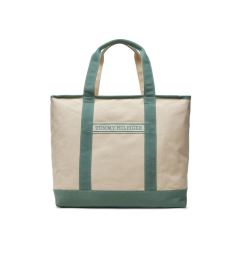 Снимка на Tommy Hilfiger Дамска чанта Th Summer Canvas Tote AW0AW17421 Зелен