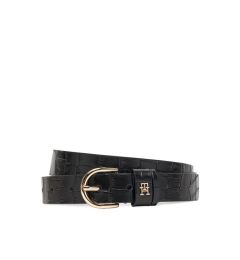 Снимка на Tommy Hilfiger Дамски колан Essential Effortless 2.5 Croc Go AW0AW17755 Черен