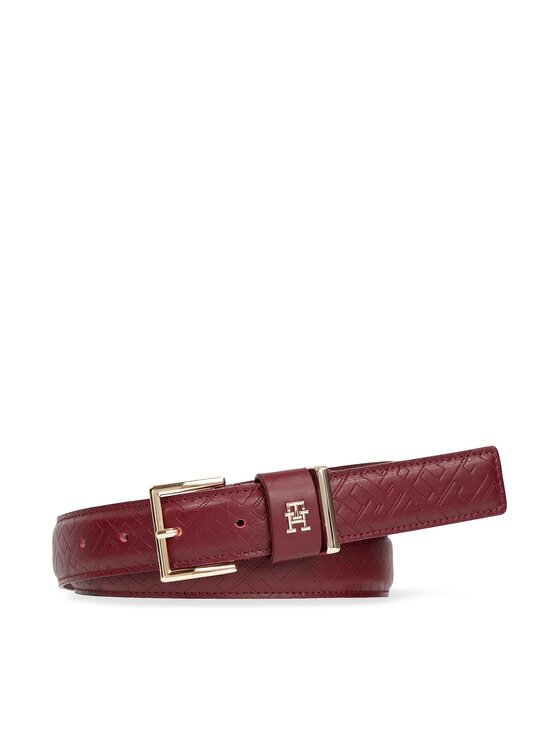 Снимка на Tommy Hilfiger Дамски колан Th Casual Mono 3.0 AW0AW15382 Червен