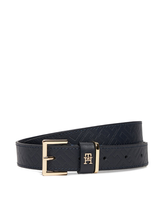 Снимка на Tommy Hilfiger Дамски колан Th Square 2.5 Mono Go AW0AW17974 Тъмносин