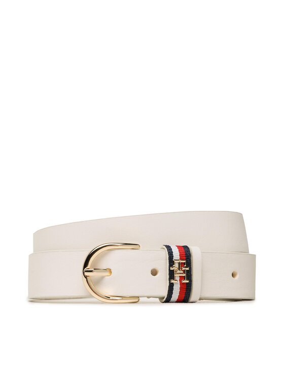 Снимка на Tommy Hilfiger Дамски колан Th Timeless 2.5 Corp AW0AW14802 Бял