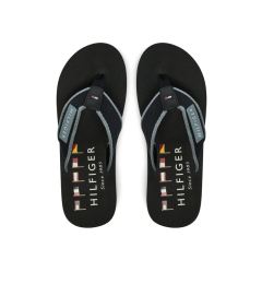 Снимка на Tommy Hilfiger Джапанки Patch Hilfiger Beach Sandal FM0FM05435 Черен