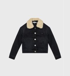 Снимка на Tommy Hilfiger Дънково яке Trucker Sherpa KG0KG06916 Черен Regular Fit