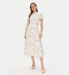 Снимка на Tommy Hilfiger Ежедневна рокля Modern F&F Midi Dress WW0WW44547 Бял Regular Fit