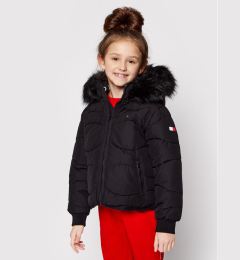 Снимка на Tommy Hilfiger Зимно яке Tonal Fur KG0KG05970 M Черен Regular Fit