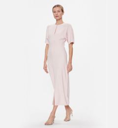 Снимка на Tommy Hilfiger Коктейлна рокля Shiny Interlock C-Nk Ss WW0WW40732 Розов Slim Fit
