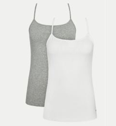 Снимка на Tommy Hilfiger Комплект 2 блузи без ръкави UW0UW04891 Сив Slim Fit