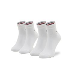 Снимка на Tommy Hilfiger Комплект 2 чифта къси чорапи унисекс 342025001 Бял