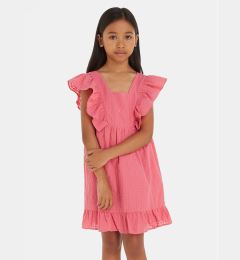 Снимка на Tommy Hilfiger Лятна рокля Gingham KG0KG07930 D Розов Relaxed Fit