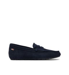 Снимка на Tommy Hilfiger Мокасини Flag Soft Suede Driver Loafer FW0FW08558 Тъмносин