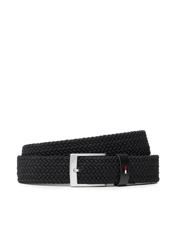 Снимка на Tommy Hilfiger Мъжки колан Adan Elastic 3.5 AM0AM09406 Черен