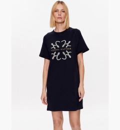 Снимка на Tommy Hilfiger Плетена рокля WW0WW38629 Тъмносин Relaxed Fit