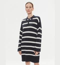 Снимка на Tommy Hilfiger Плетена рокля WW0WW39931 Тъмносин Relaxed Fit