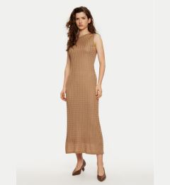 Снимка на Tommy Hilfiger Плетена рокля WW0WW43999 Кафяв Slim Fit