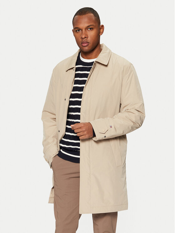 Снимка на Tommy Hilfiger Преходно палто MW0MW37651 Бежов Regular Fit