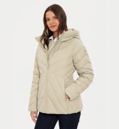 Снимка на Tommy Hilfiger Пухено яке Chevron WW0WW42623 Бежов Regular Fit