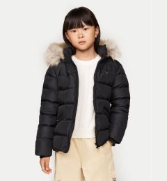 Снимка на Tommy Hilfiger Пухено яке Essential KG0KG07399 M Черен Regular Fit