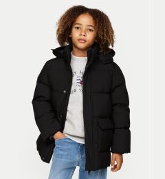 Снимка на Tommy Hilfiger Пухено яке KB0KB09401 Черен Regular Fit