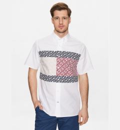 Снимка на Tommy Hilfiger Риза Monogram Blocking MW0MW30628 Бял Regular Fit