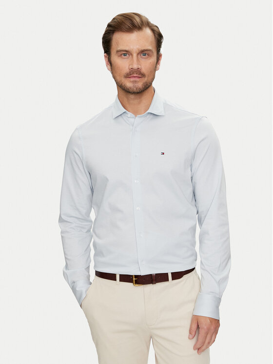 Снимка на Tommy Hilfiger Риза MW0MW35805 Светлосиньо Slim Fit