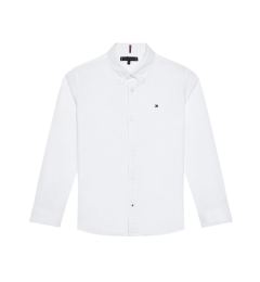 Снимка на Tommy Hilfiger Риза Solid Poplin KB0KB06965 D Бял Slim Fit