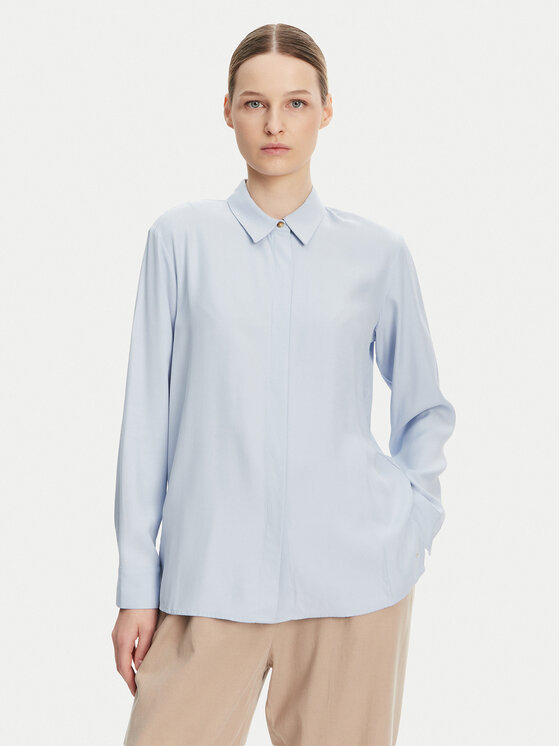 Снимка на Tommy Hilfiger Риза WW0WW44045 Светлосиньо Relaxed Fit