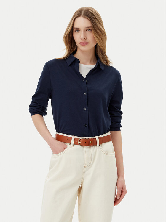 Снимка на Tommy Hilfiger Риза WW0WW45983 Тъмносин Regular Fit