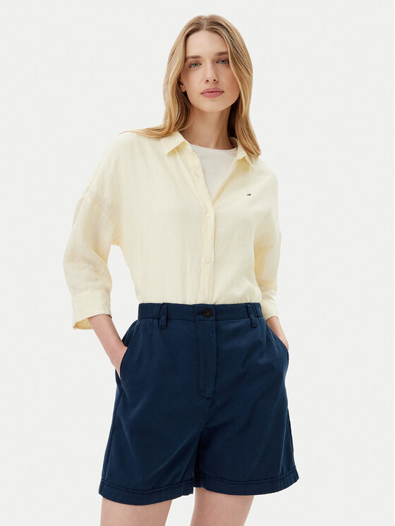 Снимка на Tommy Hilfiger Риза WW0WW46169 Жълт Loose Fit