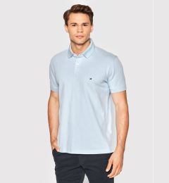 Снимка на Tommy Hilfiger Тениска с яка и копчета 1985 MW0MW17770 Светлосиньо Regular Fit