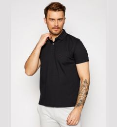 Снимка на Tommy Hilfiger Тениска с яка и копчета 1985 MW0MW17770 Черен Regular Fit
