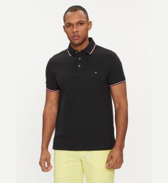 Снимка на Tommy Hilfiger Тениска с яка и копчета 1985 MW0MW30750 Черен Slim Fit