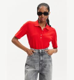 Снимка на Tommy Hilfiger Тениска с яка и копчета 1985 WW0WW37820 Червен Regular Fit
