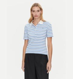 Снимка на Tommy Hilfiger Тениска с яка и копчета 1985 WW0WW43224 Светлосиньо Regular Fit