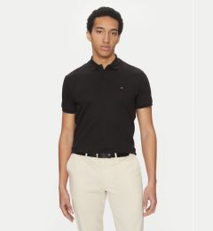 Снимка на Tommy Hilfiger Тениска с яка и копчета Essential MW0MW35585 Черен Regular Fit