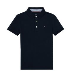 Снимка на Tommy Hilfiger Тениска с яка и копчета KB0KB03975 S Тъмносин Regular Fit