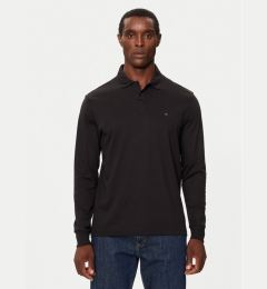 Снимка на Tommy Hilfiger Тениска с яка и копчета MW0MW37317 Черен Regular Fit
