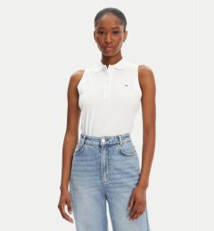 Снимка на Tommy Hilfiger Тишърт Gold Button WW0WW45628 Бял Regular Fit