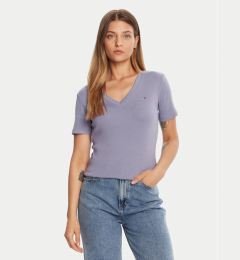 Снимка на Tommy Hilfiger Тишърт New Cody WW0WW40584 Виолетов Slim Fit