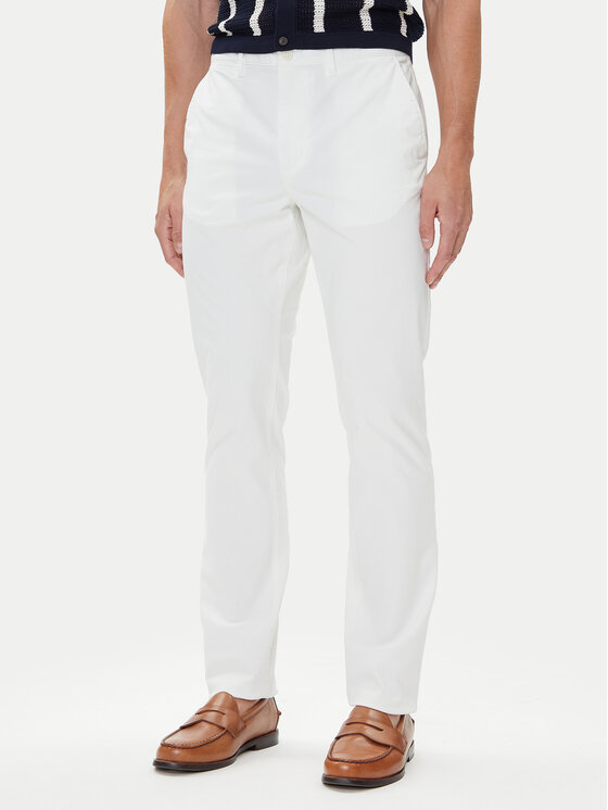 Снимка на Tommy Hilfiger Чино панталони Denton Essential MW0MW40262 Бял Straight Fit