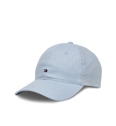 Снимка на Tommy Hilfiger Шапка с козирка Essential Flag Linen Cap AW0AW17130 Светлосиньо